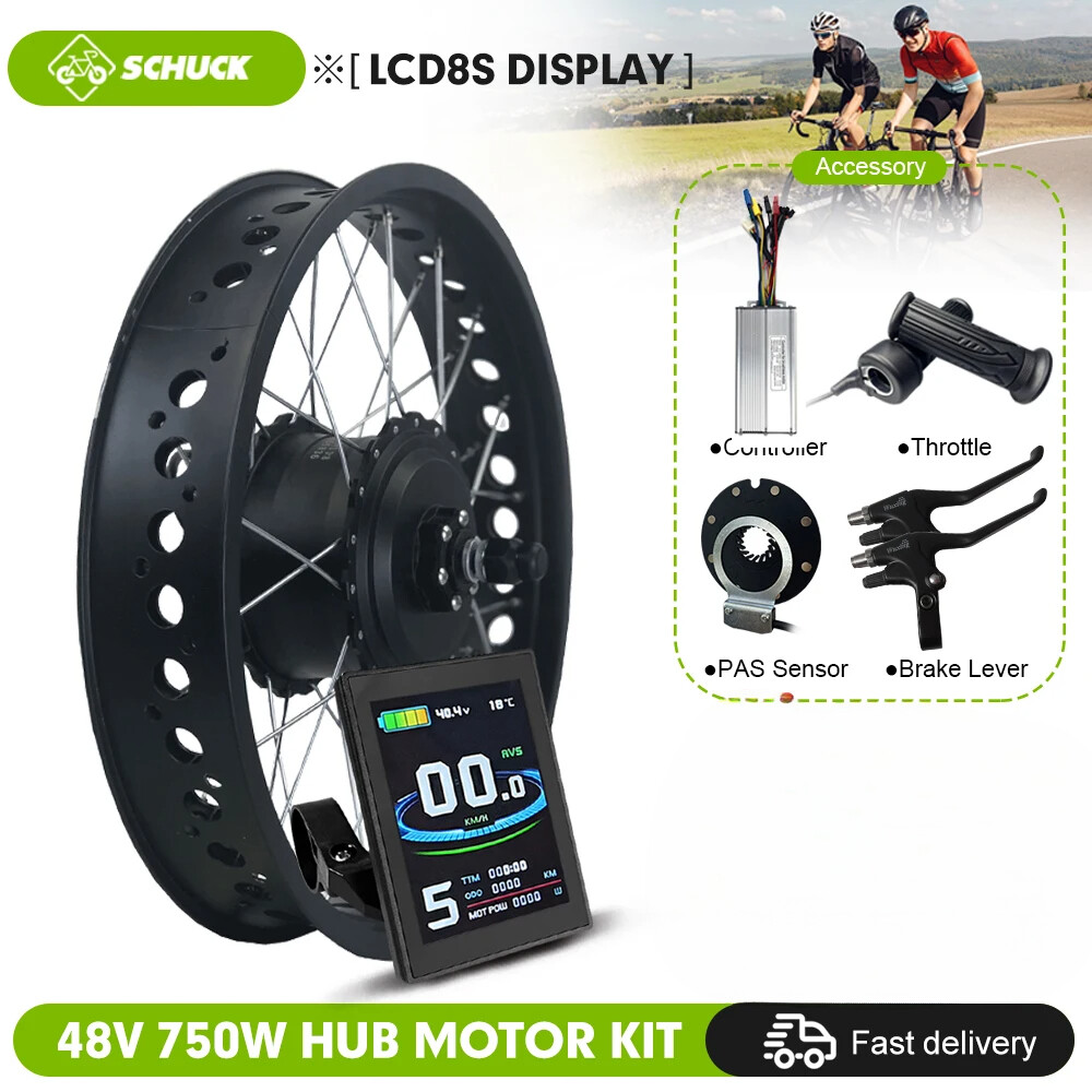 Snow E-bike 48V 750W 20 24 26inch Fat Tire Brushless Gear Rear Rotate Hub Motor