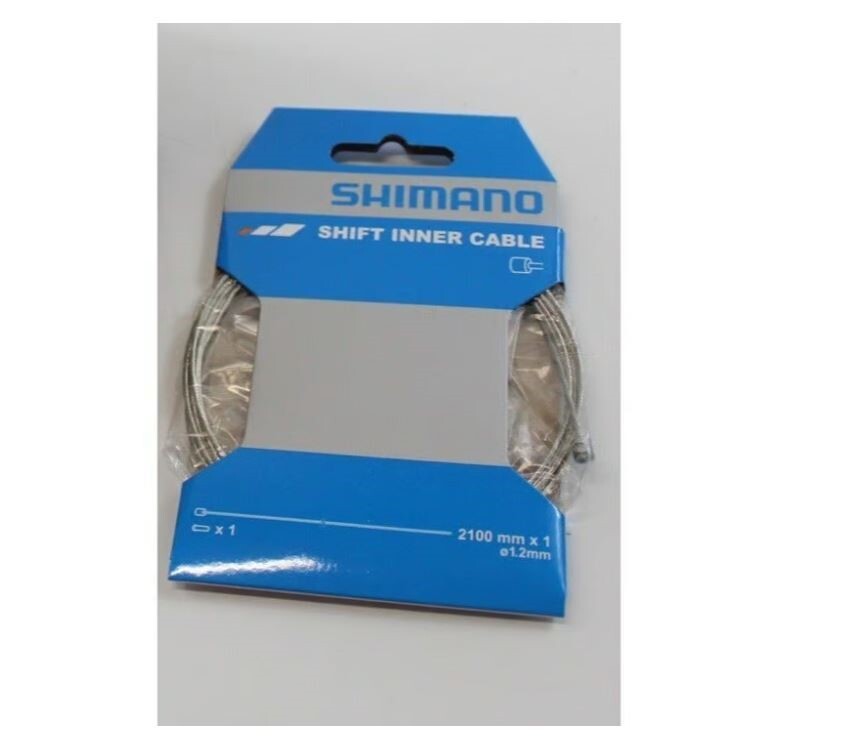 Shimano Shift Inner Cable 2100mm x 1, 1.2mm Lot of 2 Packages
