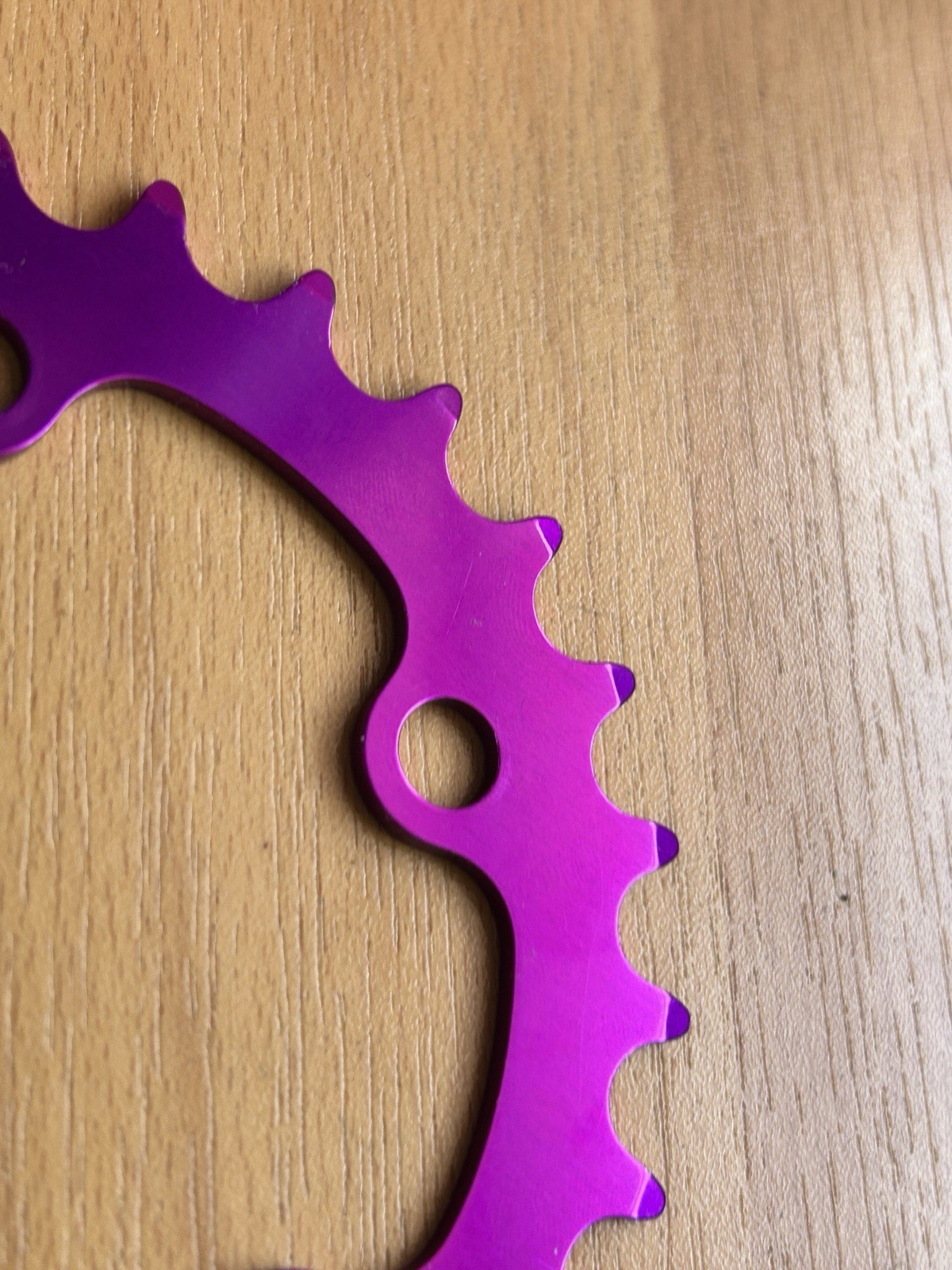 NOS Vintage Kooka 26T Chainring 74 BCD 3DV Purple 90s MTB CNC Grafton Cook Bros
