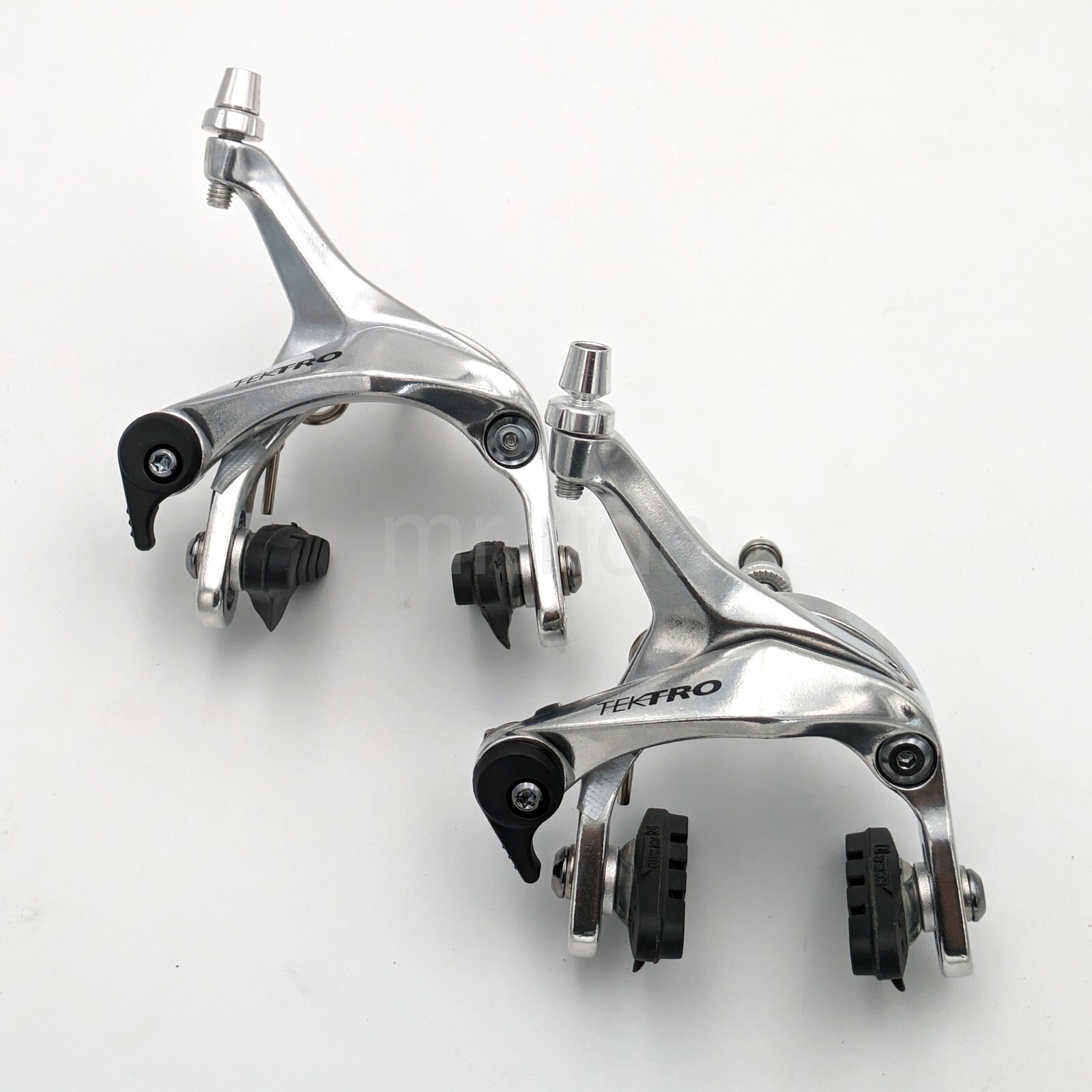 TEKTRO R313 Dual Pivot Caliper Brake Set 39-52mm,Front+Rear for 28C Tire, Silver