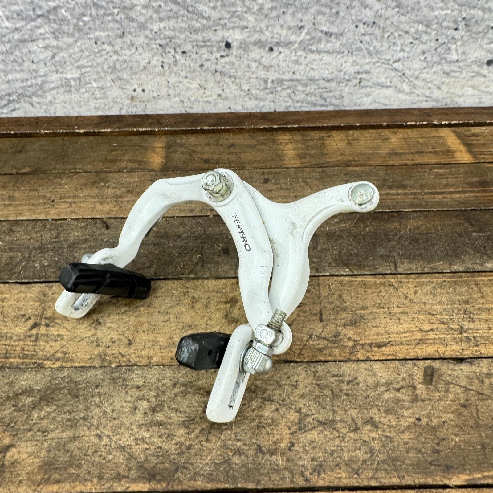 Tektro 984A BMX Brake Caliper FRONT White Side Pull 205g Aluminum BMX Bike