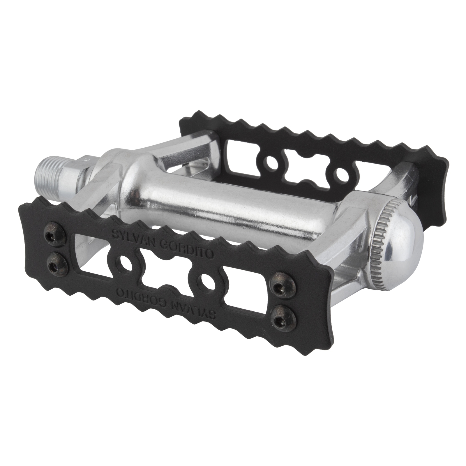 MKS Japan Sylvan Gordito Pedals Alloy 9/16″ Silver/Black – Crust Bikes Collab