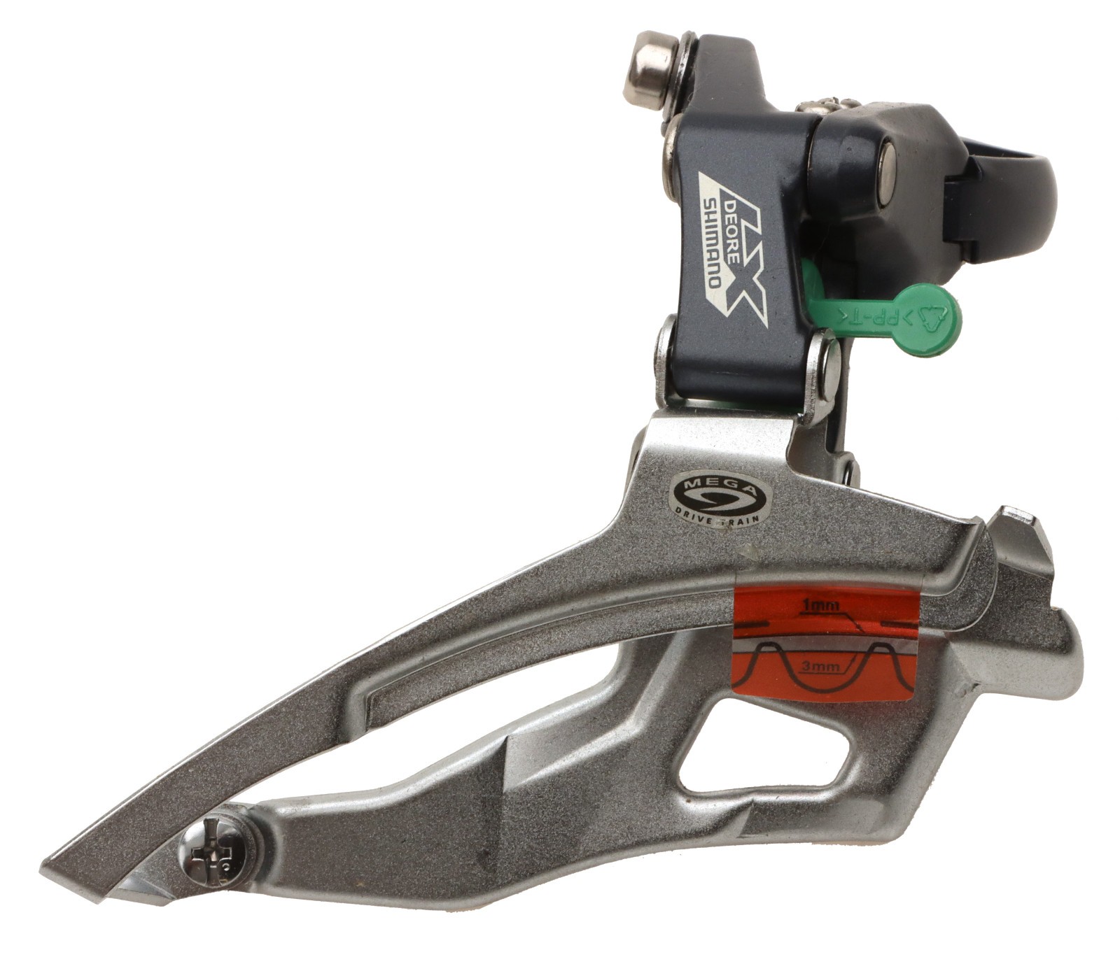 Shimano Deore LX FD-M571 DS6 Front Derailleur 3x9s Clamp 28.6 B.Pull/B.Swing NOS