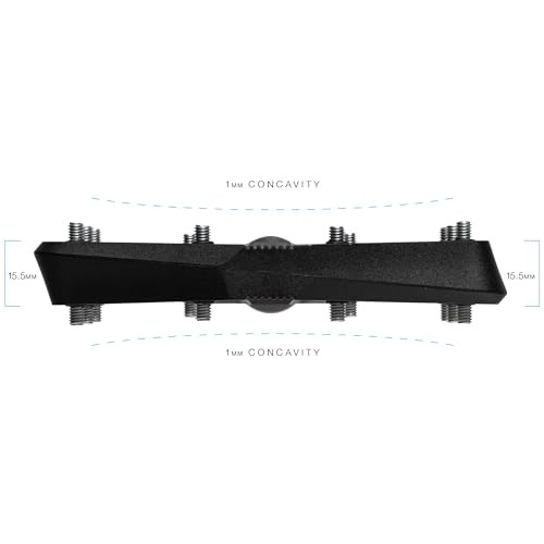 Stamp Flat MTB Pedals – Size-Specific, Lightweight, Large Black Stamp 1 Gen 2