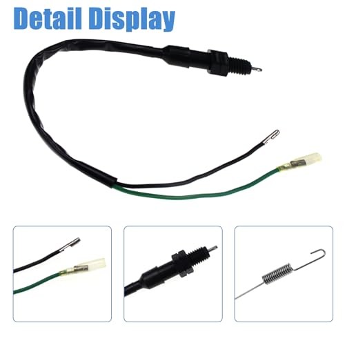 2 Pcs Universal 2 Wire Stop Light Switch, Spring Length 158mm, Motorcycle 2 PCS