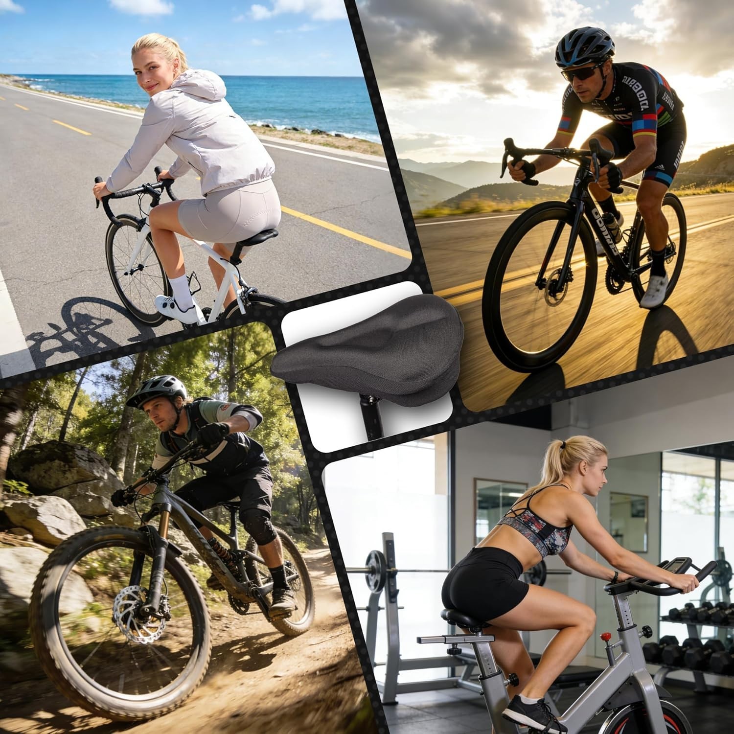 Breathable Anti-Slip Bike Seat Cover – Perfect for Indoor & Outdoor Cycling