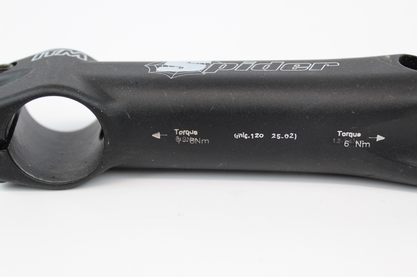 ITM Spider Threadless 120mm Black Road Bike Stem, 25.4mm Clamp, 1-1/8″