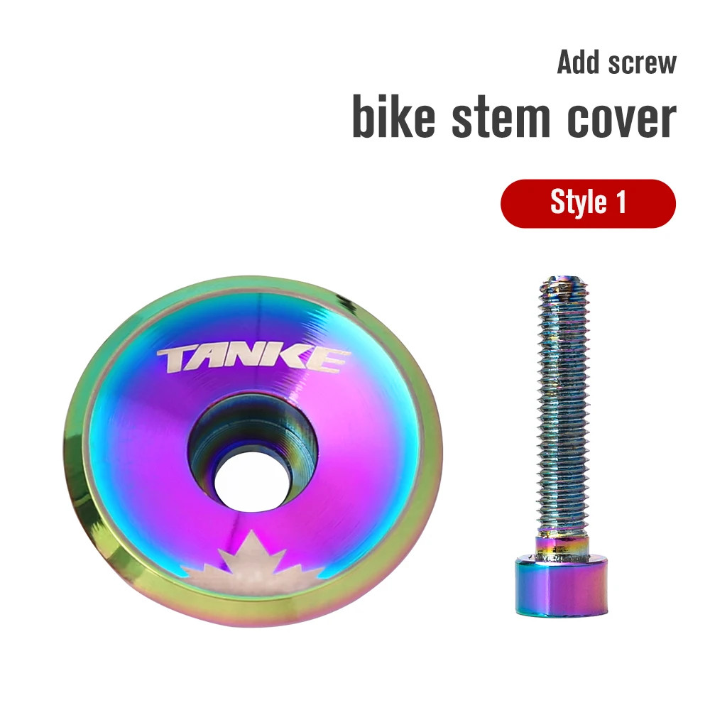 Bike Stem Cover Aluminium Alloy Stem Top Cap Only 5.2G Ultra Light Headset Cover