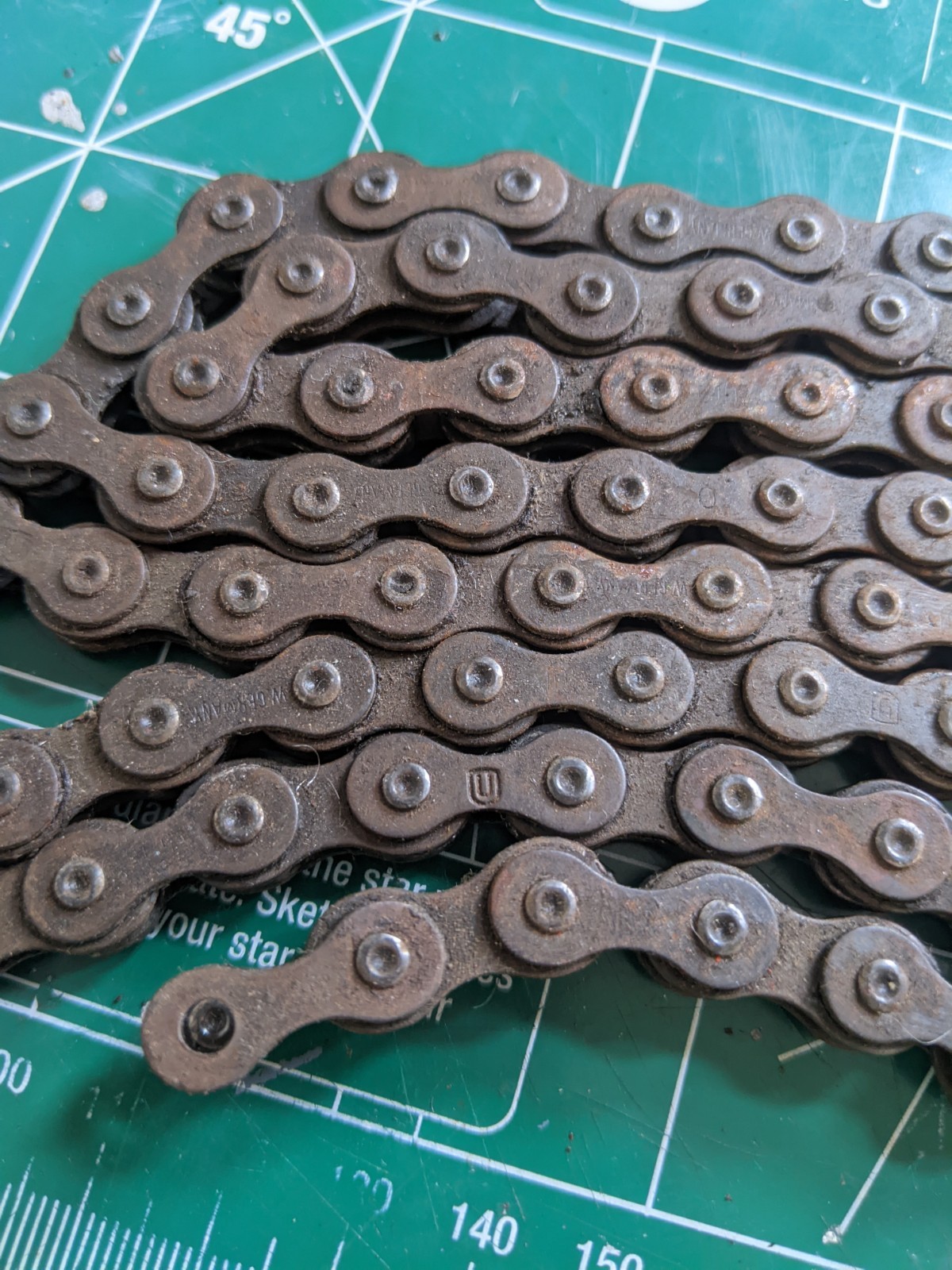 Original Vintage Union W. Germany Derailleur Bicycle Chain 102 Links, Schwinn