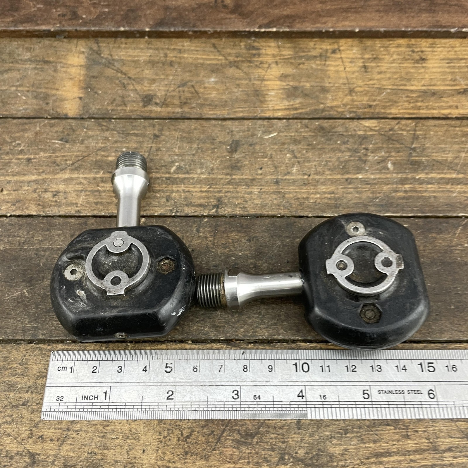 Speedplay Frog Clipless Pedals Magnum Black 260g Pair Steel Mountain Bike 9/16