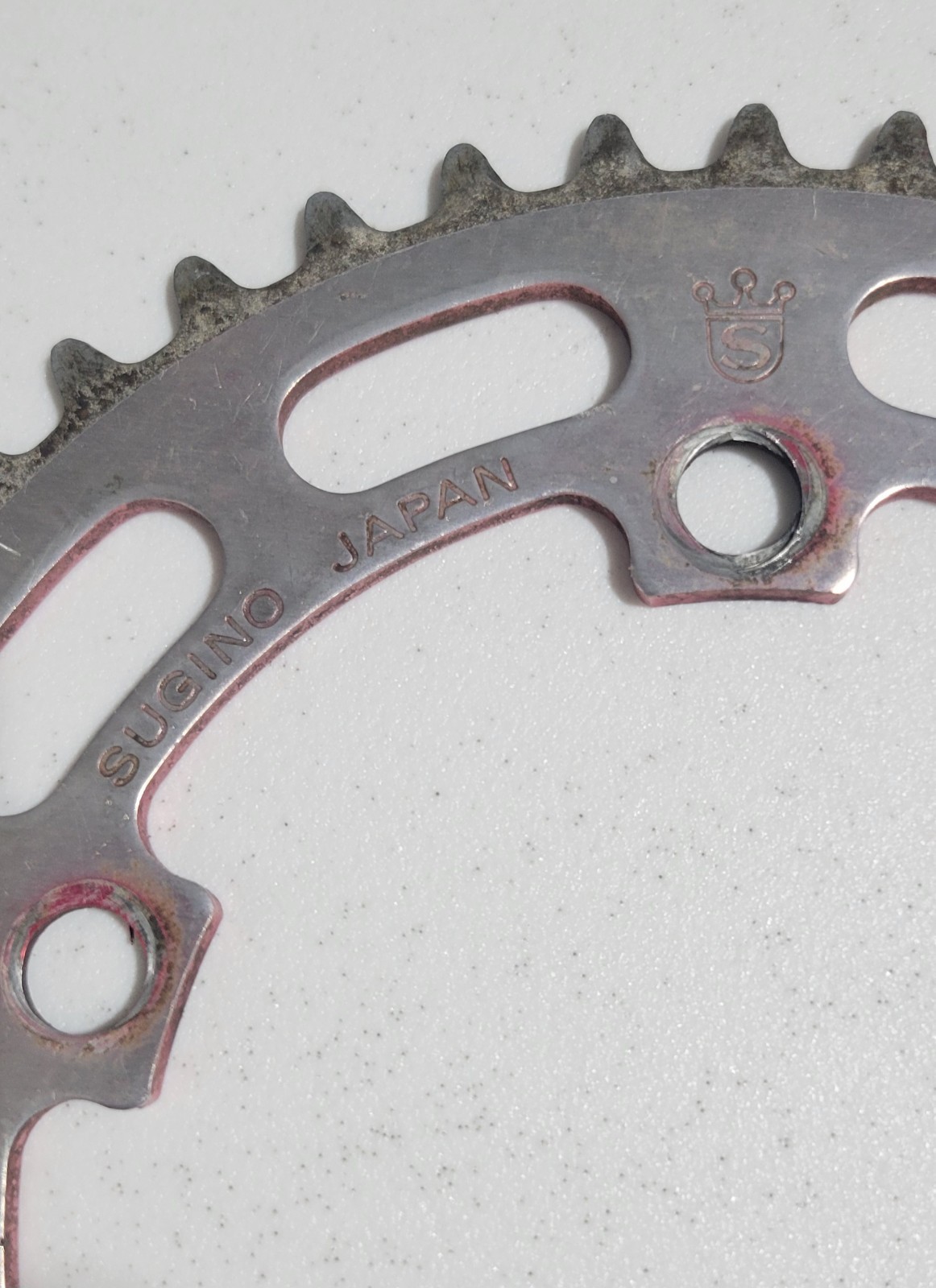 Sugino Crown BMX 44T Red Chainring Sprocket