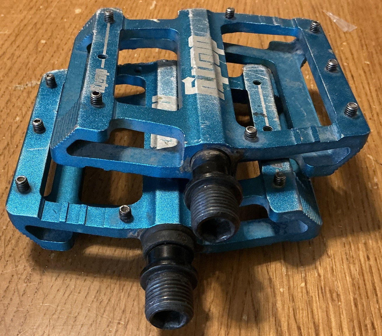 Deity Components ALLOY Flat Platform Pedals Decoy MTB Mountain Bike Blue 9/16″