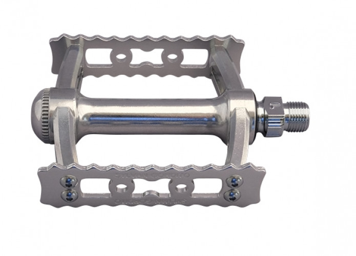 MKS PEDAL MIKASHIMA SYLVAN GORDITO 9/16″ W94×L85 ALLOY PEDAL NEW BLACK /SILVER
