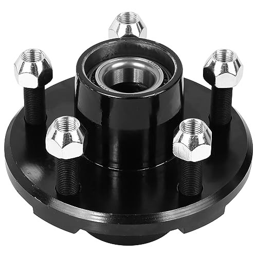 2 Sets Trailer Hub Kit, 5 on 4.5″ Bolt Pattern for 2000 lbs 5 on 4.5″ 2000 lbs