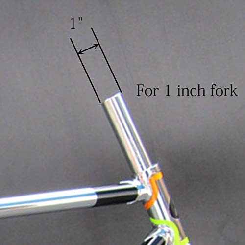1 Inch Headset Spacer 5PCS 25.4 Fork Tube Handlebar Stem Spacer Black Silver 2 C