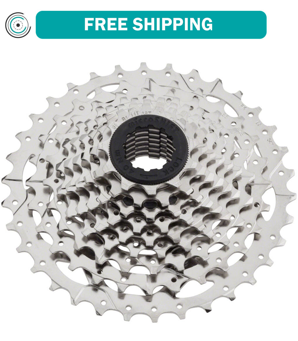 microSHIFT H09 Cassette – 9 Speed, 11-36t, Silver, Nickel Plated