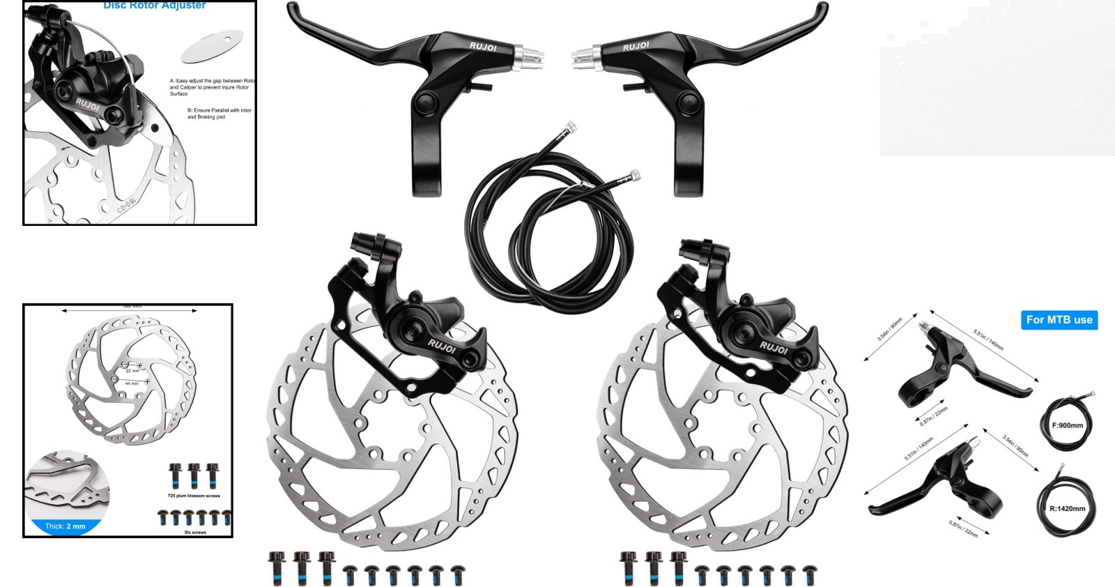 High-Performance Disc Brake Kit – Complete Aluminum Brake System for Bikes