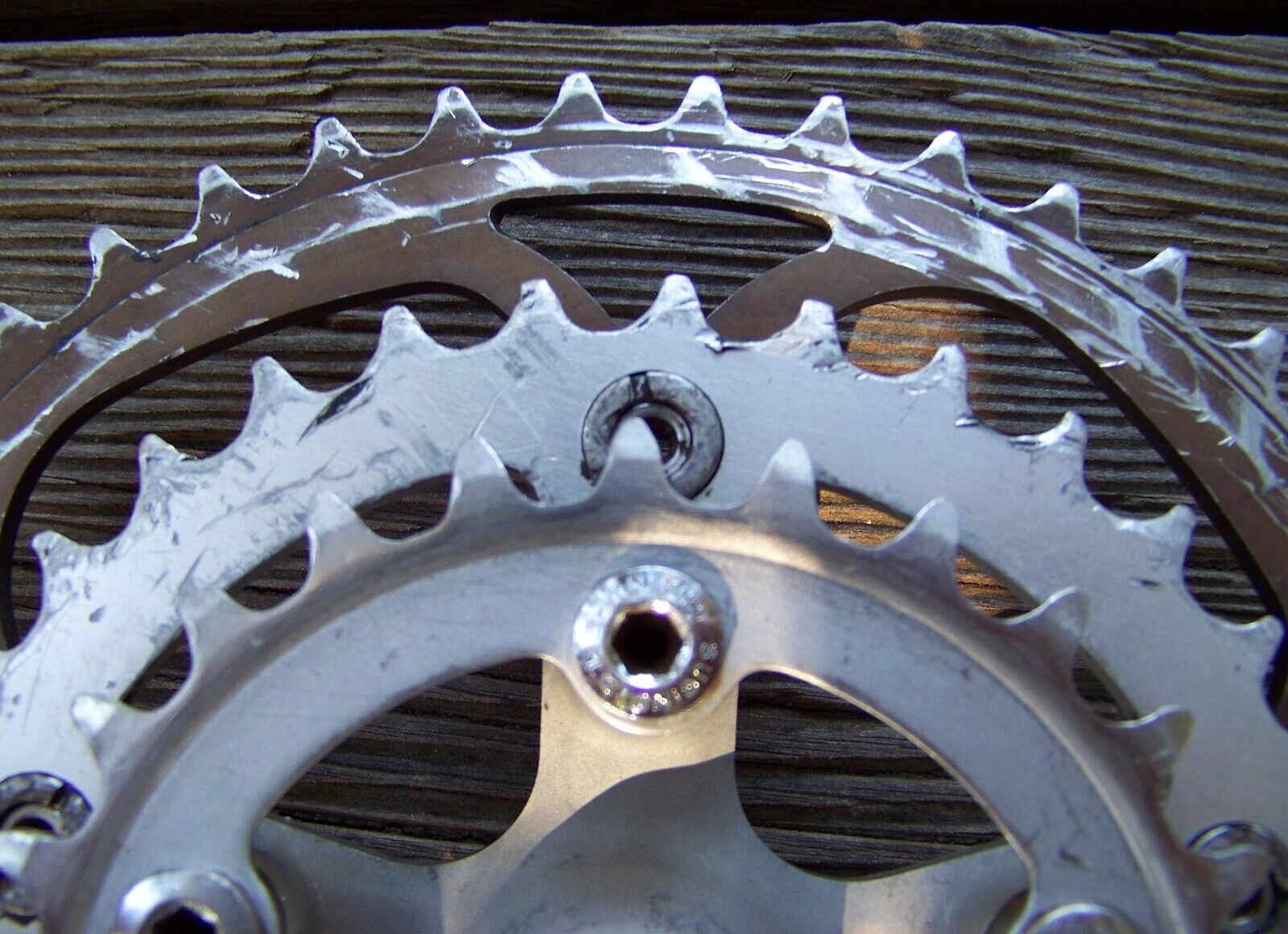 Vintage Shimano Deore XT Crankset-Gold Anodized