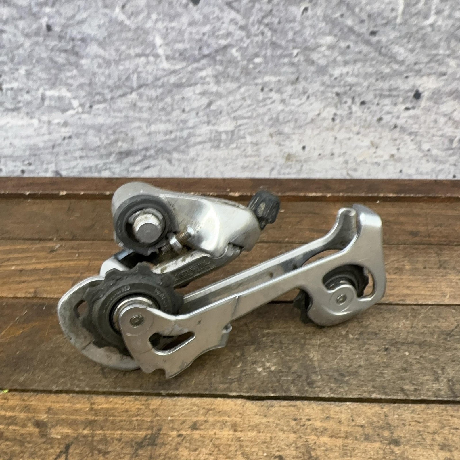Vintage Shimano Deore XT RD-M735 Rear Derailleur Long Cage Silver Japan MTB 265g