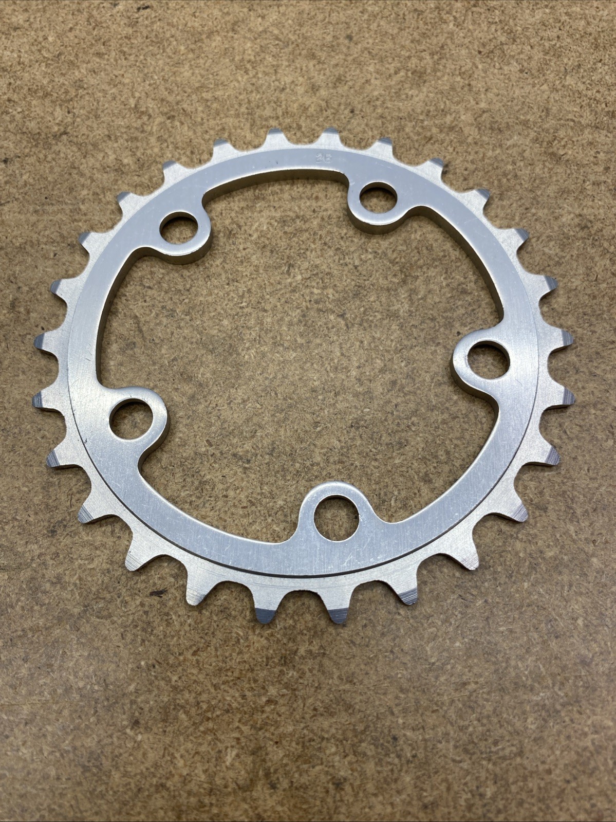 New 26T Chainring 74mm BCD Road Touring Mountain Bike Silver Alloy, 5-Bolt