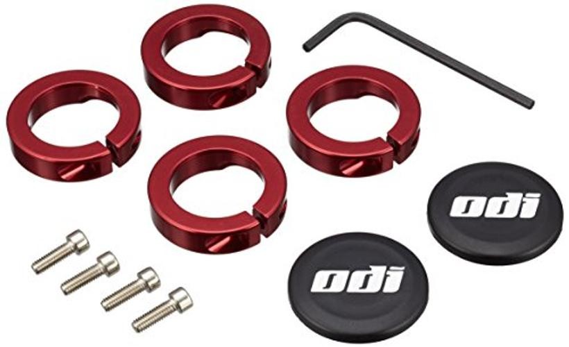 ODI Bicycle Grips Clamp Ring for Lock-On System Red/Black