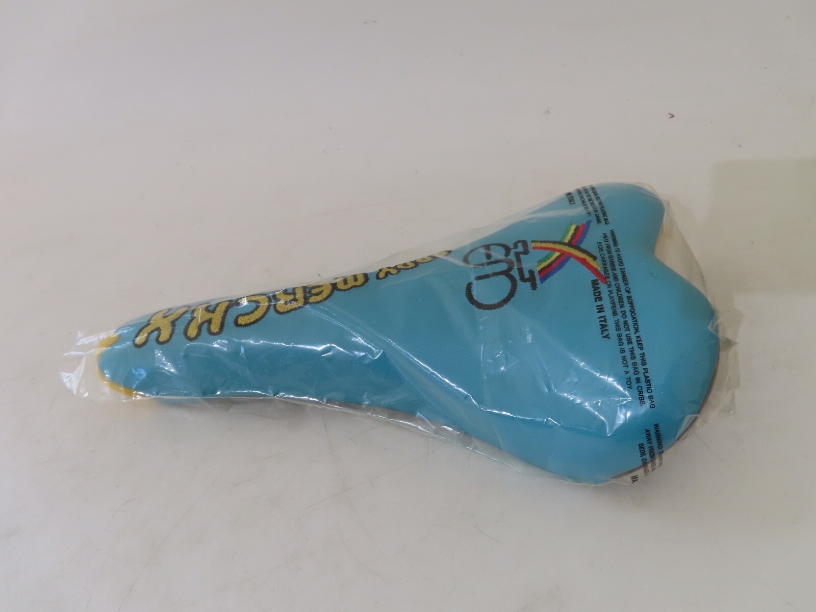 Selle Italia 1999 Eddy Merckx Turbo-matic 3 baby blue leather Mn-rail saddle