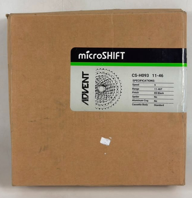 MicroShift ADVENT Cassette 9 Speed CS-H093 11-46T Black
