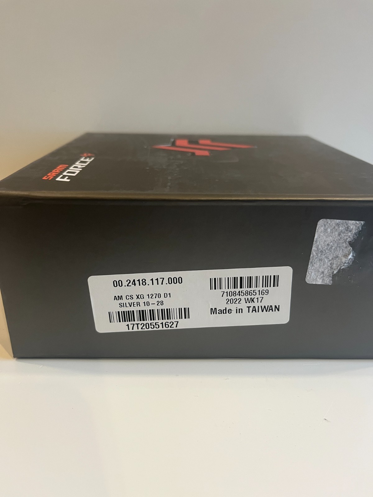 SRAM Force AXS XG-1270 12-Speed Cassette 10-28t XDR Driver, D1