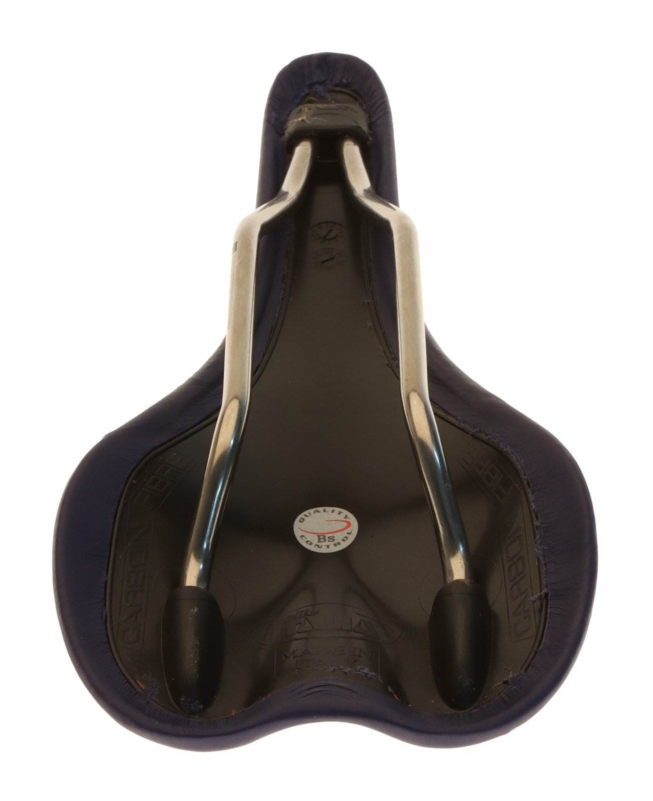 Selle Italia SLR Saddle Carbon Fiber Titanium Rails Blue Leather NIB NOS NEW