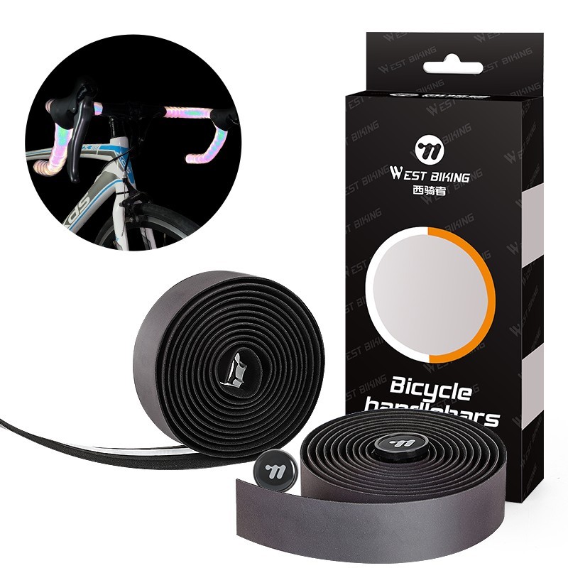 WEST BIKING Reflective Road Bike Bicycle Handlebar Tape Cycling Bar Tape Wrap