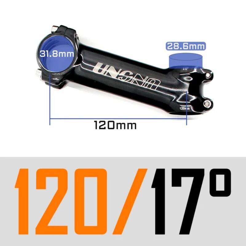 7 17 35 Degree MTB Road Bicycle Stem 28.6 31.8mm 60/70/80/90/100/110/120/130mm