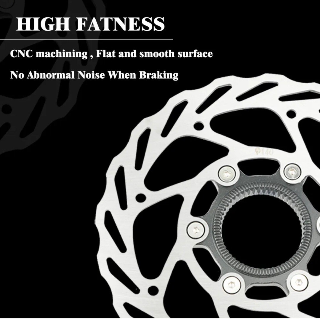 RACEWORK Bicycle 160mm Bike Rotors Disc Brake Rotor Center Lock 2 pieces