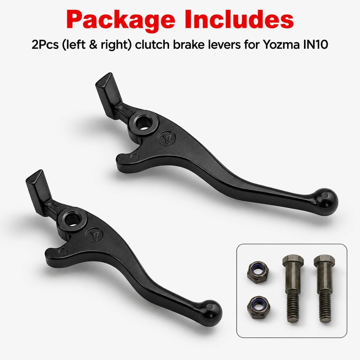 2Pcs Upgraded Brake Levers for Electric Dirt Bike, Durable Anti-Rust Clutch Hand