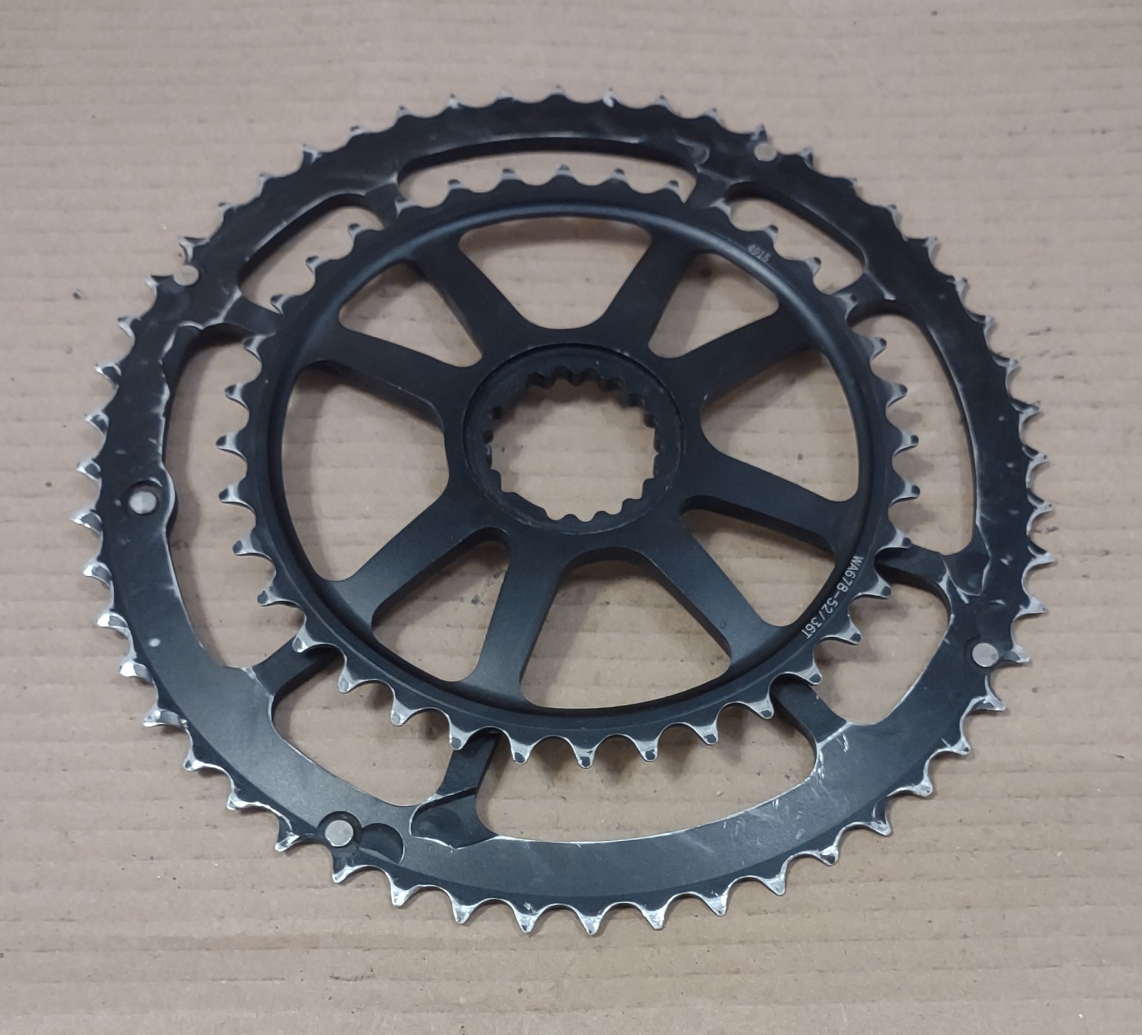 Vintage Bike Cannondale Alloy Spidering Chainring Set 36-52 Tooth