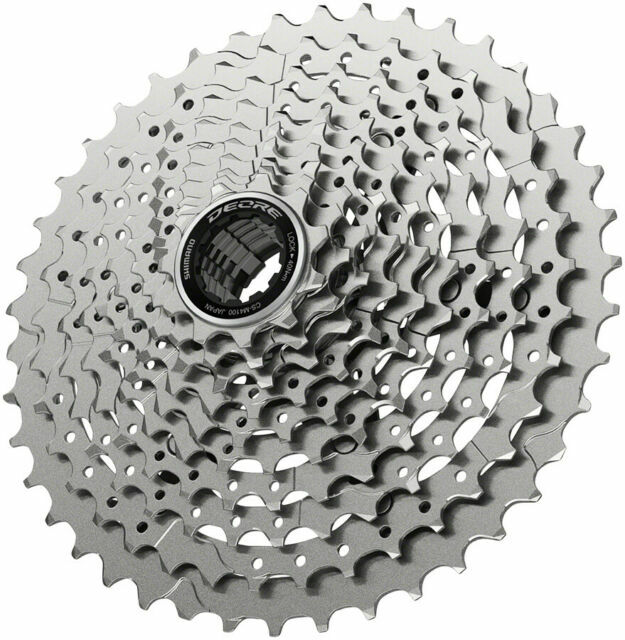 SHIMANO Deore CS-M4100-10 Cassette – 10-Speed, 11-42t, Silver