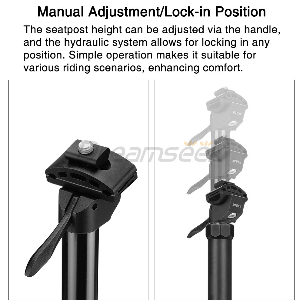 Bicycle Seatpost MTB Bike Hydraulic Dropper Seat Post 30.9/31.6mm 350/400/500mm