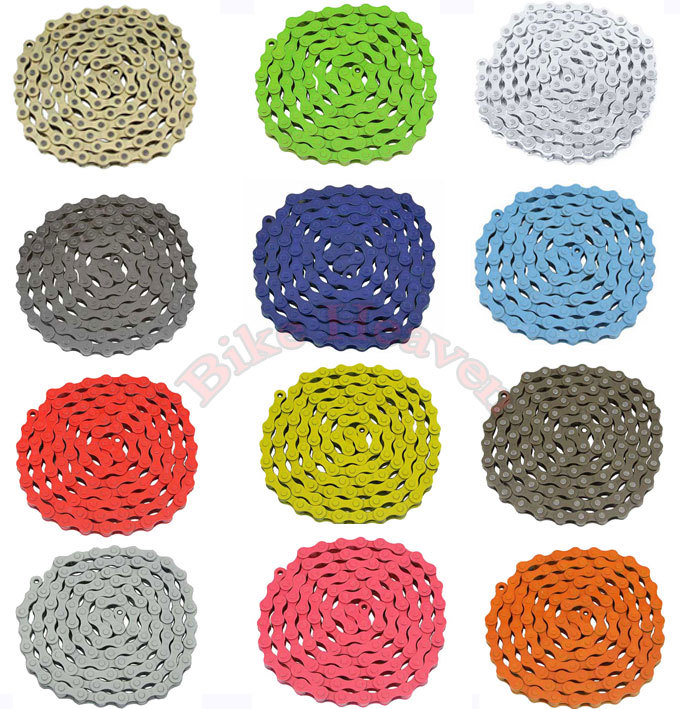 KMC BRAND Single Speed Bicycle Chain 1/2″ x 1/8″ x 112L Cruiser BMX FIXIE MTB
