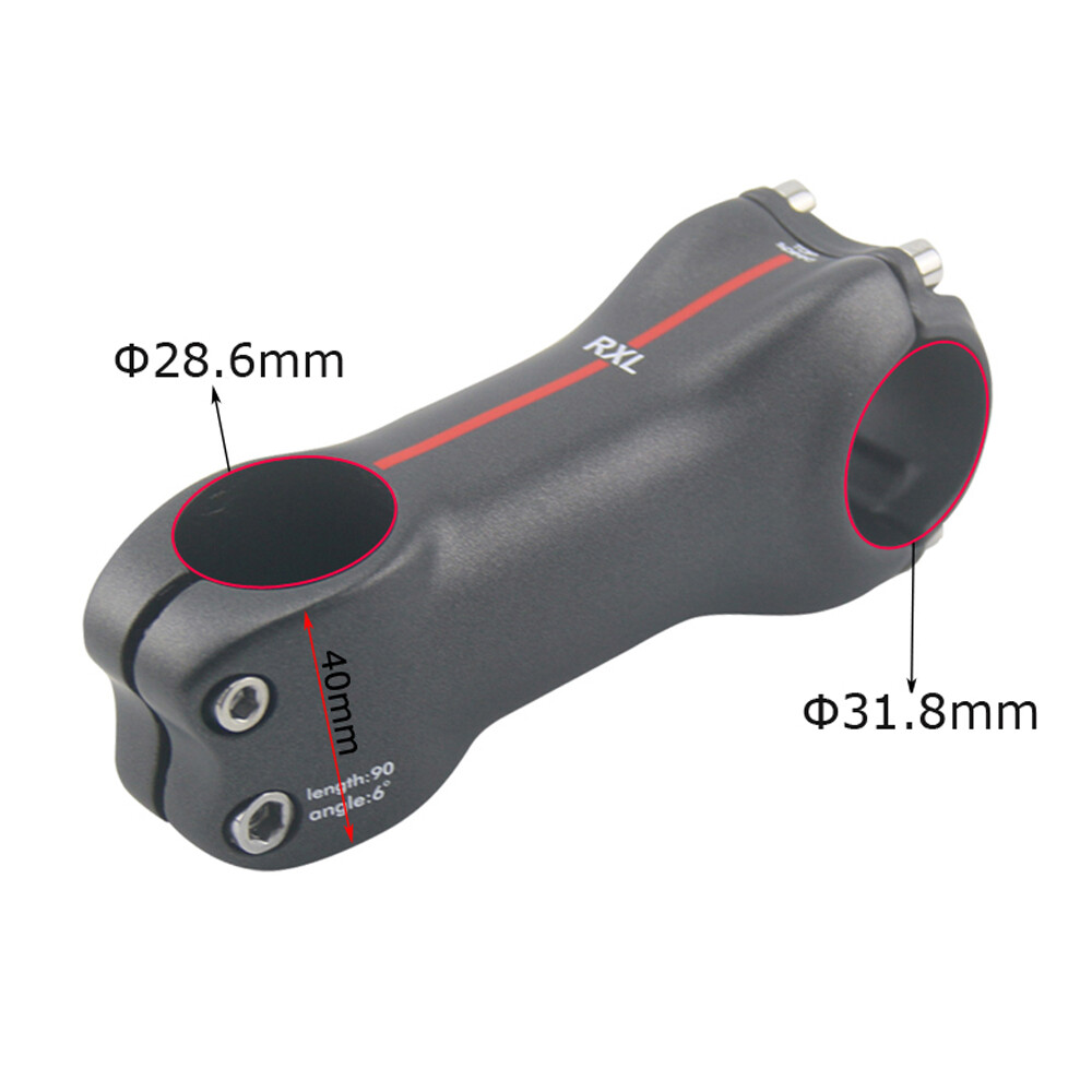 Carbon Mtb Stem 6/17 Degree Mountain Bike Stem 28.6-31.8mm Road Bicycle Stems