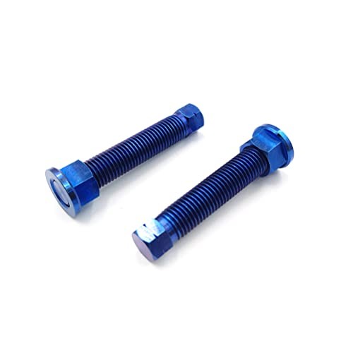 Blue Titanium Alloy Chain Adjuster Bolt – 1 Pair M8*1.25 – M8*1.25 Motorcycle