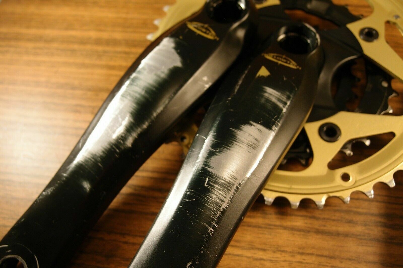 crankset Shimano Deore LX Mega Drive Train Gold Edition FC-M570 + bottom bracket