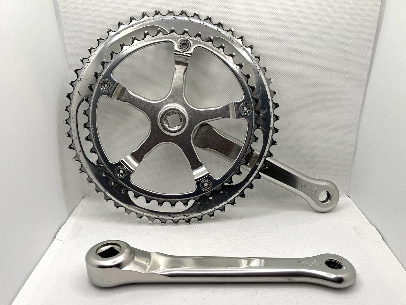Vintage Stronglight 107 Crankset 180 mm 9/16 Pedal 52/42