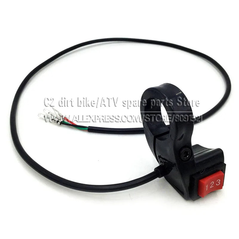 22Mm Electric 3 Speed Module Switch for Shift E-Bike Scooter Bike Motorcycle Kit