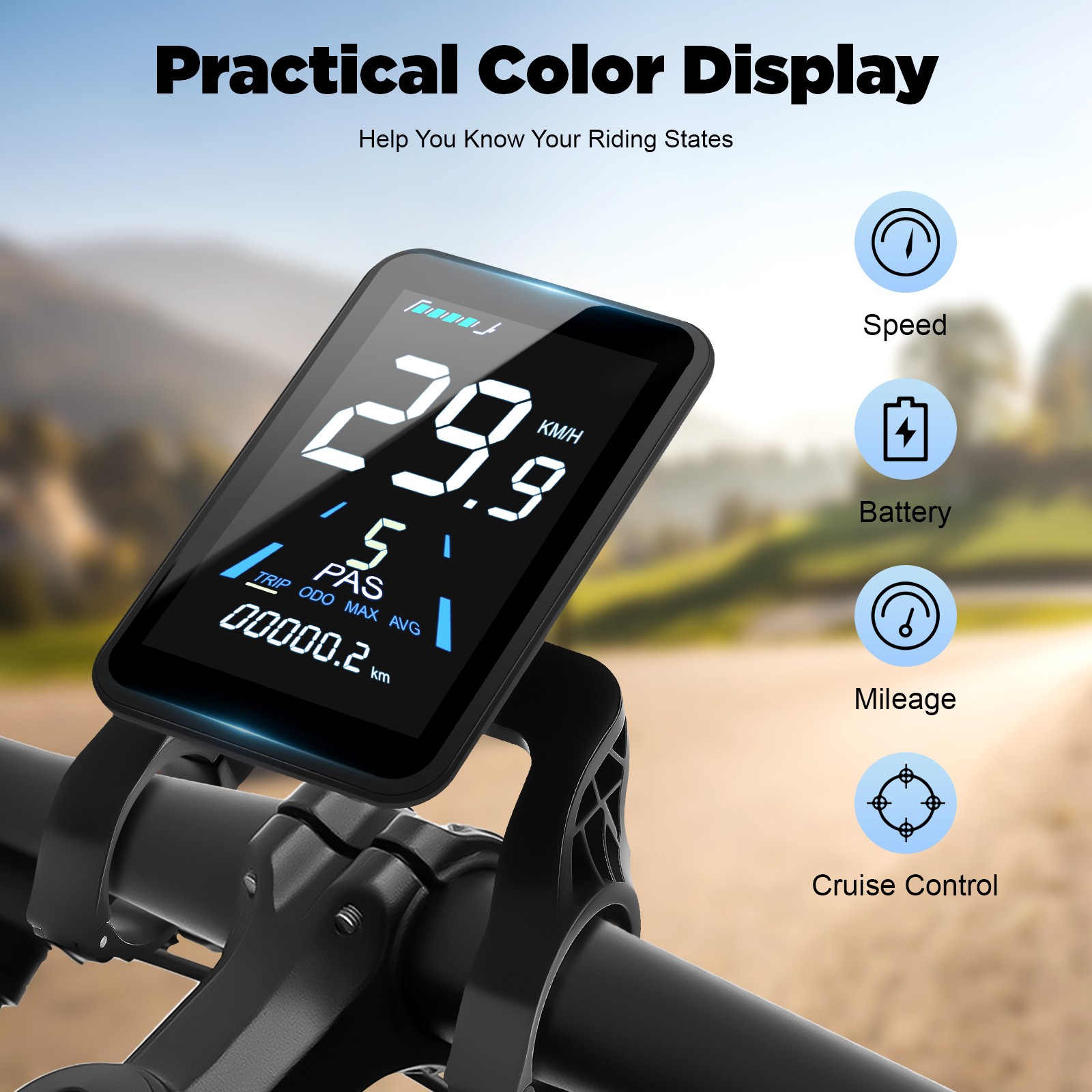 1200W 48V Electric Bicycle eBike Scooter Brushless Controller Kit LCD Display