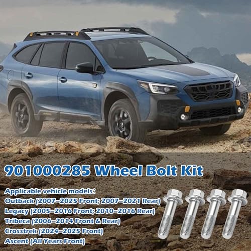901000285 Wheel Bolt Kit, Compatible with Subaru Wheel Bearing Hub Connection