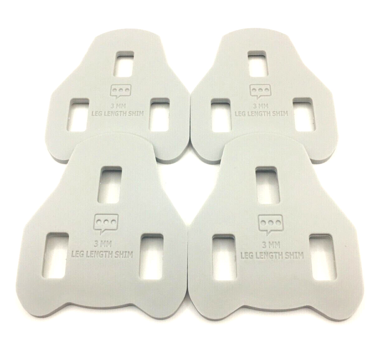 3mm Universal Leg Length Bicycle Pedal Cleat Shims 4 pack by Bicycle Fit