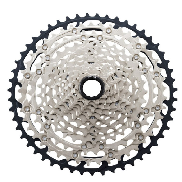Shimano SLX CS M7100 12 Speed Micro-Spline Cassette – Black/Silver 45T