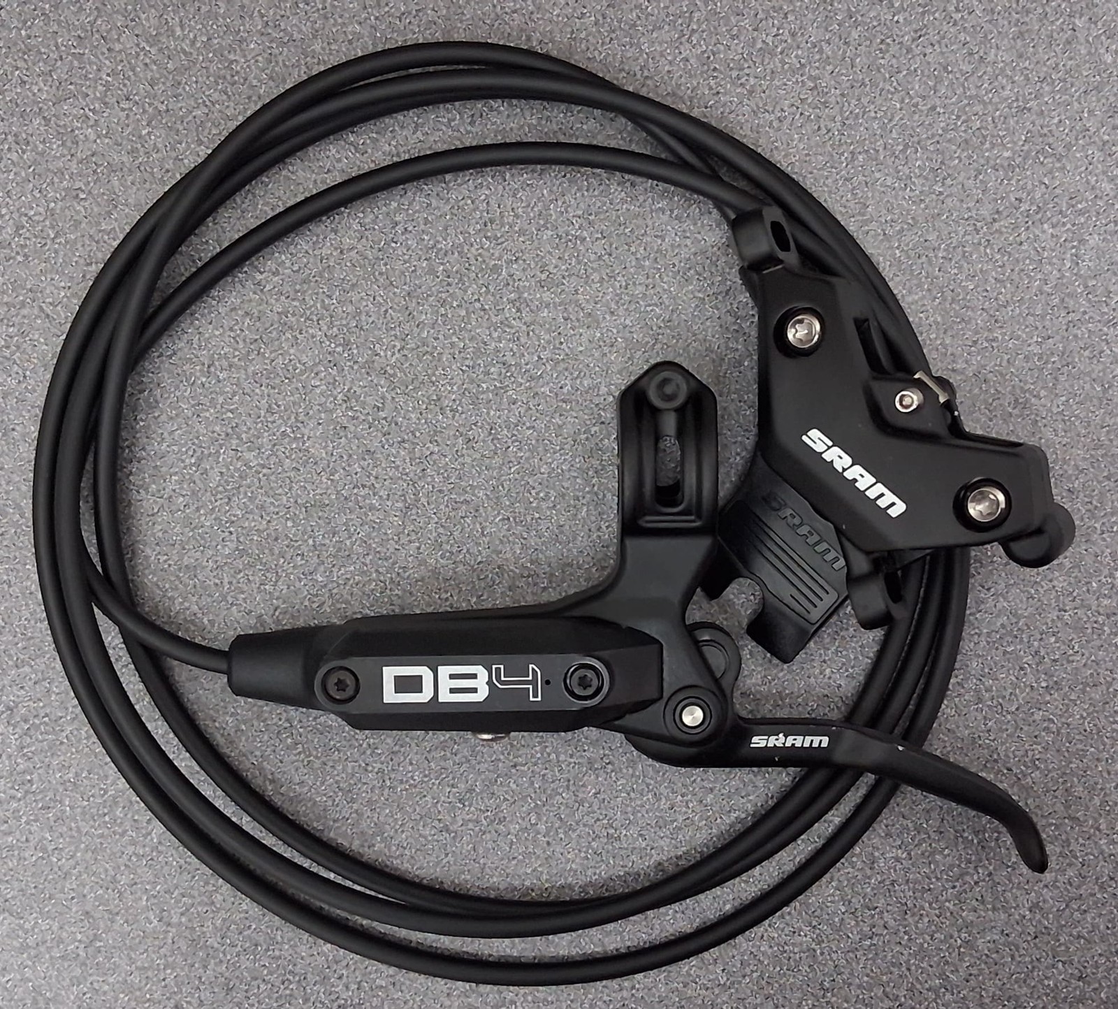 SRAM DB4 Disc Brake & Lever Left, Front/Rear 2000mm Hose Post Mount 4-Piston A1