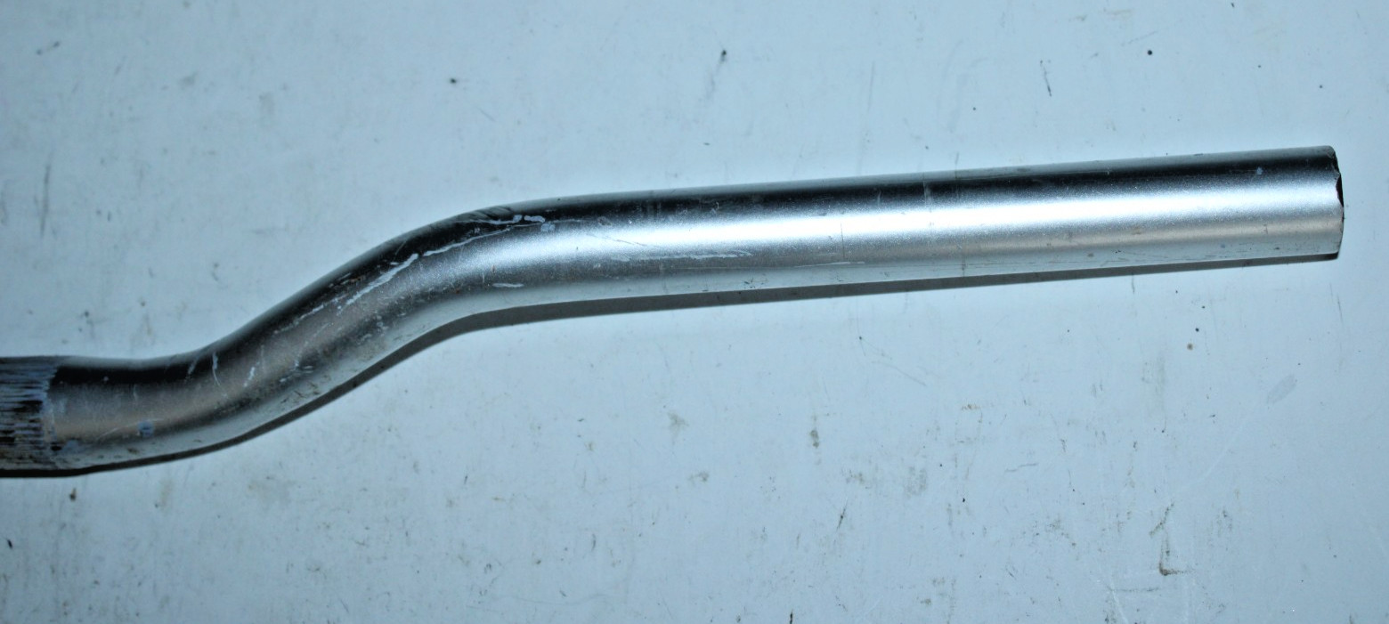 MTB Handlebar 25.4mm 58cm 1.5″ Riser Bar Steel Silver Comfort Hybrid Commuter :)
