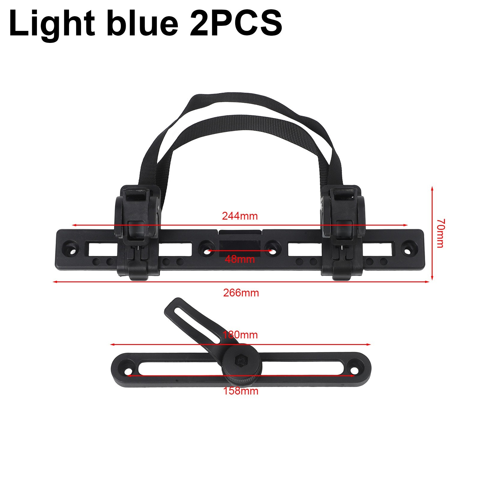 Reliable Bike Pannier Mounting Bracket with 158mm Installation Distance