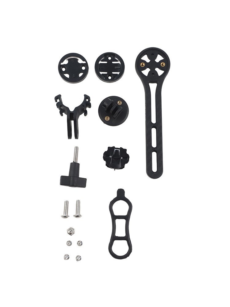 Bike Computer Mount for Road Bikes with Extension and Light Holder
